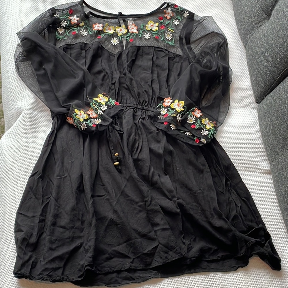 Little Black Dress!  Beautiful embroidery